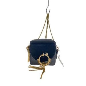 See By Chloe Dark Blue and Gold Shoulder Bag